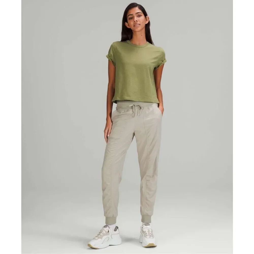 ✨ Lululemon Classic-Fit Cotton-Blend Bronze Green Sz Small T-Shirt✨